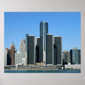 Detroit Skyline 4 Poster (Vorne)