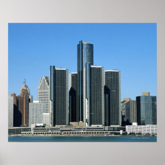 Detroit Skyline 4 Poster