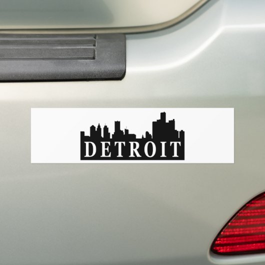 Detroit-Skyline Autoaufkleber (Auf Auto)