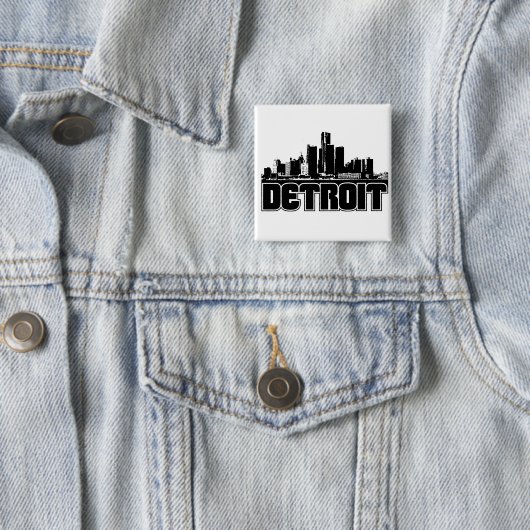 Detroit-Skyline Button (Beispiel)