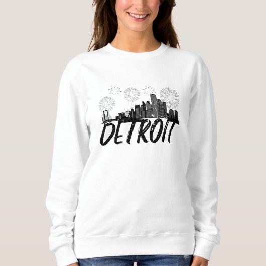 Detroit Skyline City Sweatshirt (Vorderseite)
