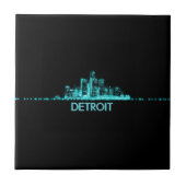 Detroit Skyline Fliese (Vorderseite)