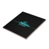 Detroit Skyline Fliese (Seite)