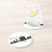 Detroit-Skyline Getränkeuntersetzer (Seite)