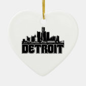 Detroit-Skyline Keramikornament (Vorne)