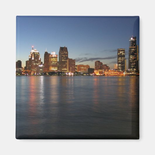 Detroit Skyline Magnet (Vorne)