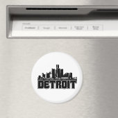 Detroit Skyline Magnet (In Situ (Geschirrspüler))
