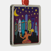 Detroit-Skyline-Mega- Farbe Ornament Aus Metall (Rechts)