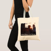 Detroit-Skyline morgens Tragetasche (Vorderseite (Produkt))