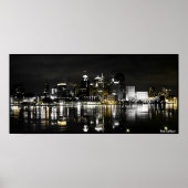 Detroit Skyline Poster (Vorne)