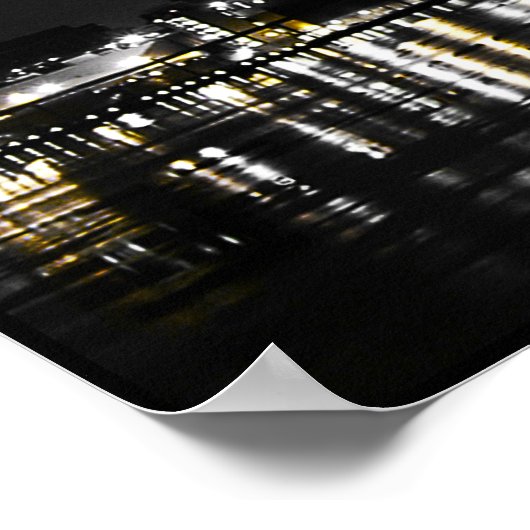 Detroit Skyline Poster (Ecke)