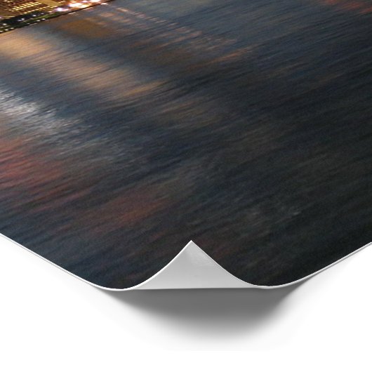 Detroit Skyline Poster (Ecke)