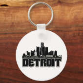 Detroit Skyline Schlüsselanhänger (Vorderseite)
