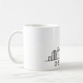 Detroit Skyline - Stadtbild Kaffeetasse (Links)