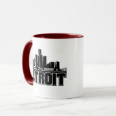 Detroit-Skyline Tasse (Vorderseite Links)