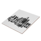 Detroit, Skyline von Michigan Fliese (Seite)