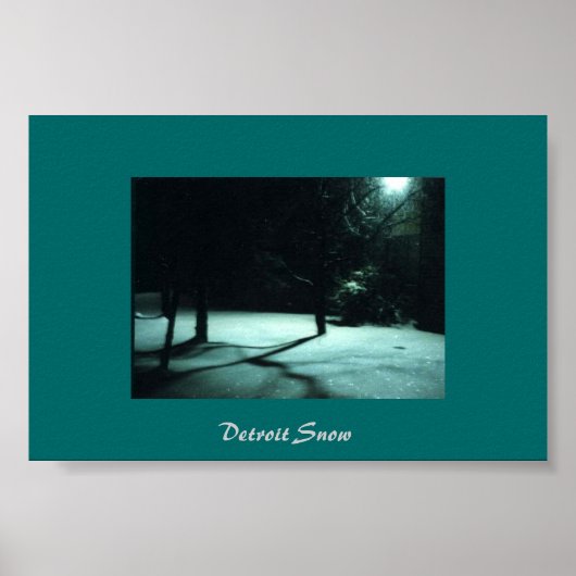 Detroit Snow Poster (Vorne)