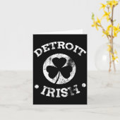Detroit St Patricks Day Parade Paddy Detroit Iri-s Karte (Gelbe Blume)