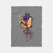 Detroit-Stadt Fleecedecke (Vorderseite)