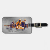 Detroit-Stadt Gepäckanhänger (Vorderseite horizontal)