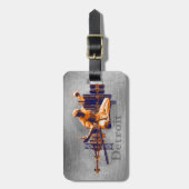 Detroit-Stadt Gepäckanhänger (Vorderseite vertikal)