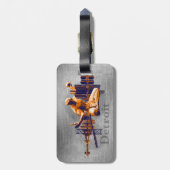 Detroit-Stadt Gepäckanhänger (Rückseite vertikal)