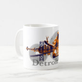 Detroit-Stadt Kaffeetasse (Vorderseite Links)