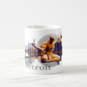 Detroit-Stadt Kaffeetasse (Mittel)