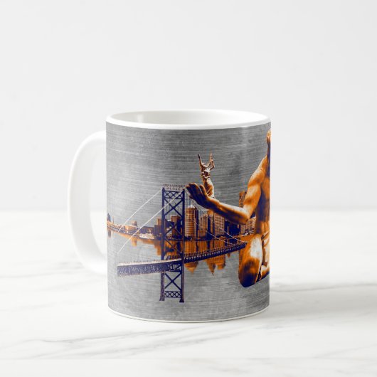 Detroit-Stadt Kaffeetasse (Vorderseite Links)