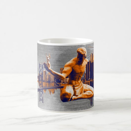 Detroit-Stadt Kaffeetasse (Mittel)