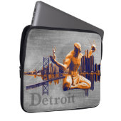 Detroit-Stadt Laptopschutzhülle (Vorne Rechts)