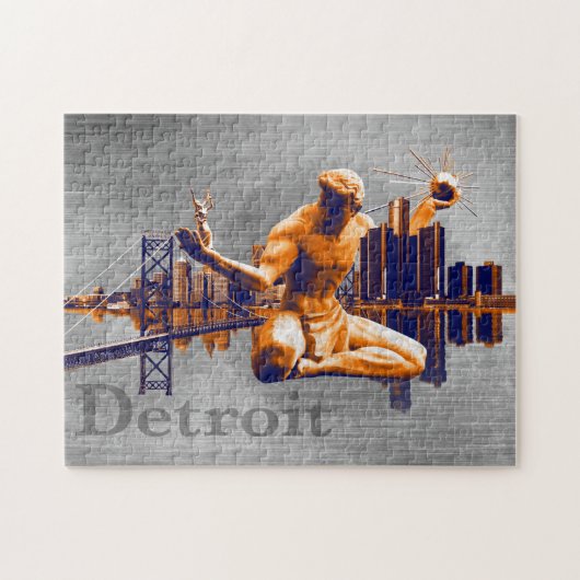 Detroit-Stadt Puzzle (Horizontal)