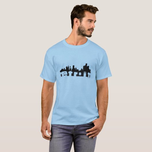 Detroit-Stadtbild T-Shirt (Vorne ganz)