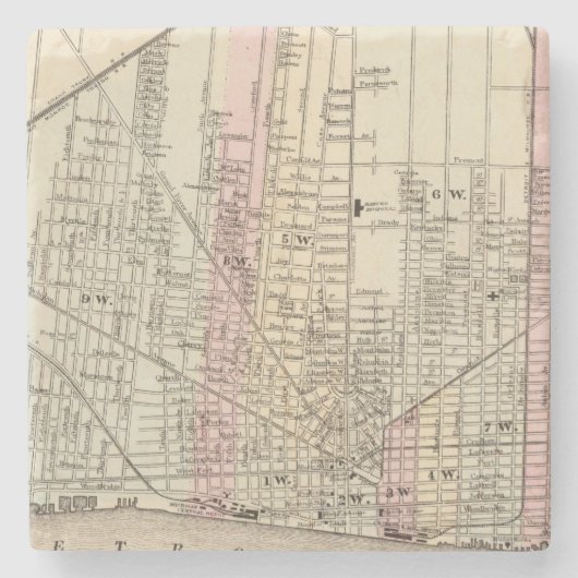 Detroit Steinuntersetzer (Vorderseite)