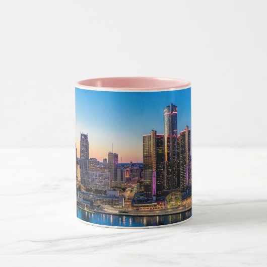 Detroit Sunset Tasse (Zentrum)