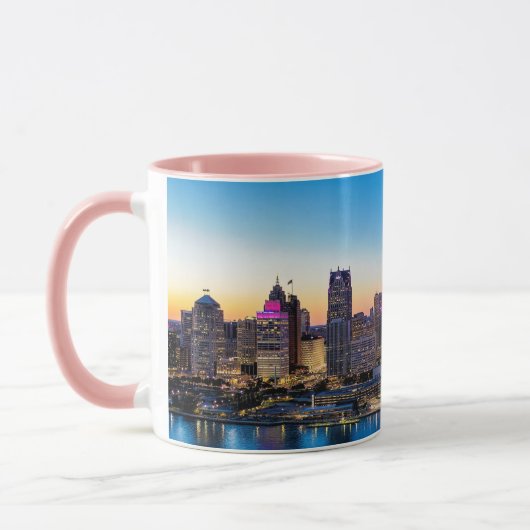 Detroit Sunset Tasse (Links)