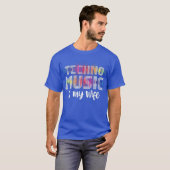 Detroit Techno House Festival Ehefrau Café Al Port T-Shirt (Vorne ganz)