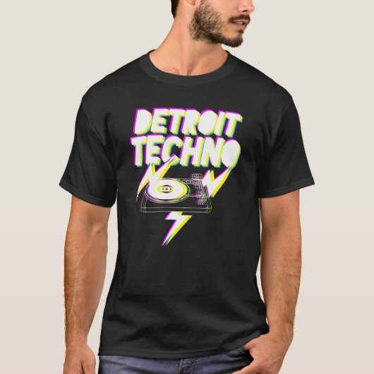 Detroit Techno House Musikfestival Favorite Edm D T-Shirt (Vorderseite)