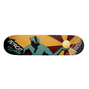 Detroit Techno Skateboard-Plattform durch cooles Skateboard