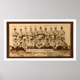 Detroit Tigers Baseball 1913 Poster