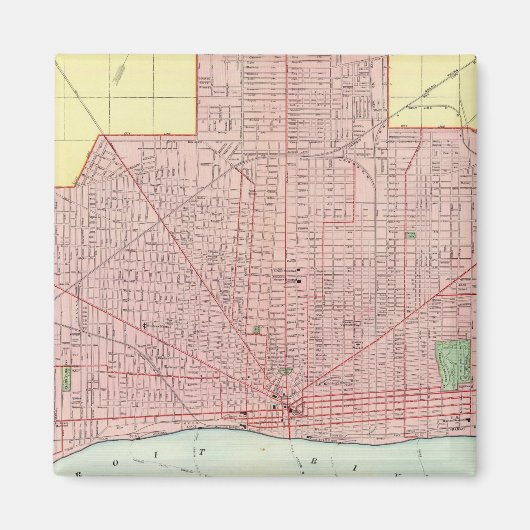 Detroit und Vicinity Magnet (Vorne)