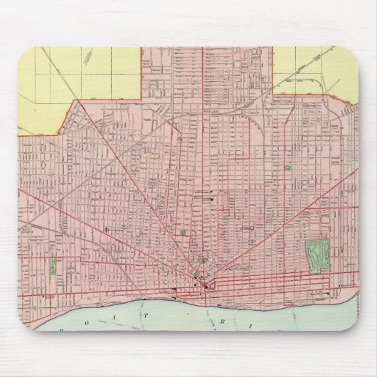 Detroit und Vicinity Mousepad (Vorne)