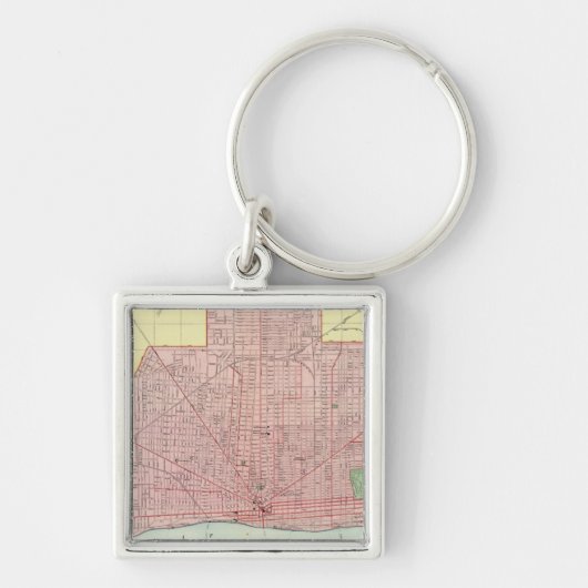 Detroit und Vicinity Schlüsselanhänger (Vorne)
