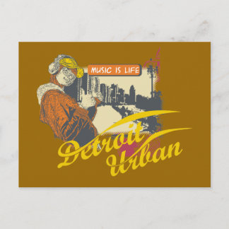 Detroit Urban T - Shirt und Geschenke Postkarte