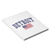 Detroit US-Flagge Notizblock (angewinkelt)