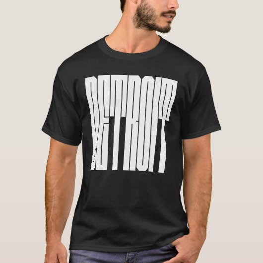 Detroit USA City logo T-Shirt (Vorderseite)