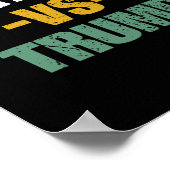 Detroit Vs Trump 2024 Wahl Anti-Trump für Poster (Ecke)