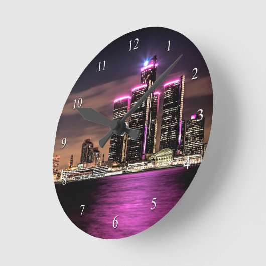 Detroit-Wanduhr Runde Wanduhr (Winkel)