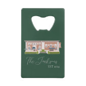 Detroit Wedding Custom Geldbeutel Flaschenöffner (Vorderseite)