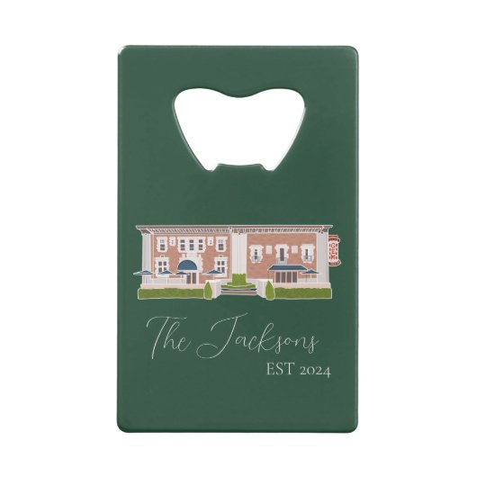 Detroit Wedding Custom Geldbeutel Flaschenöffner (Vorderseite)